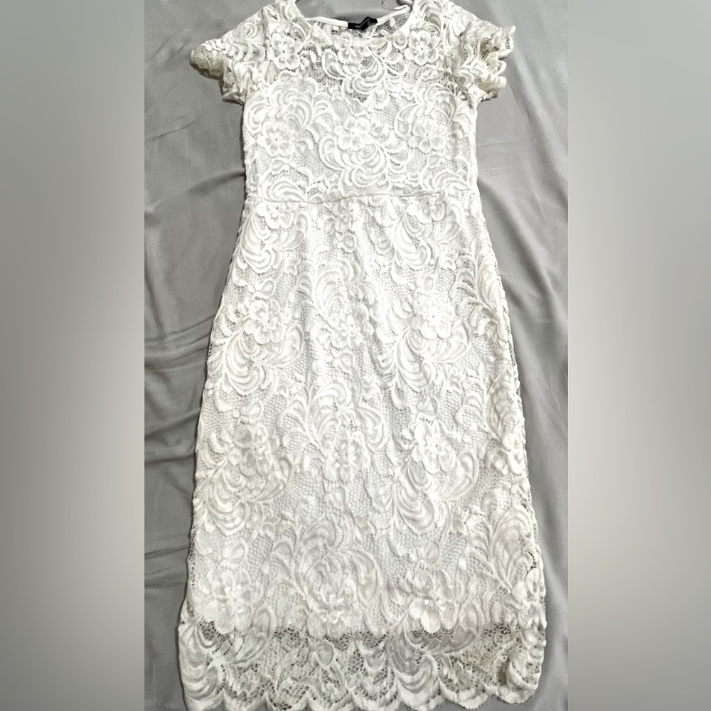 Embroidered sheer dress